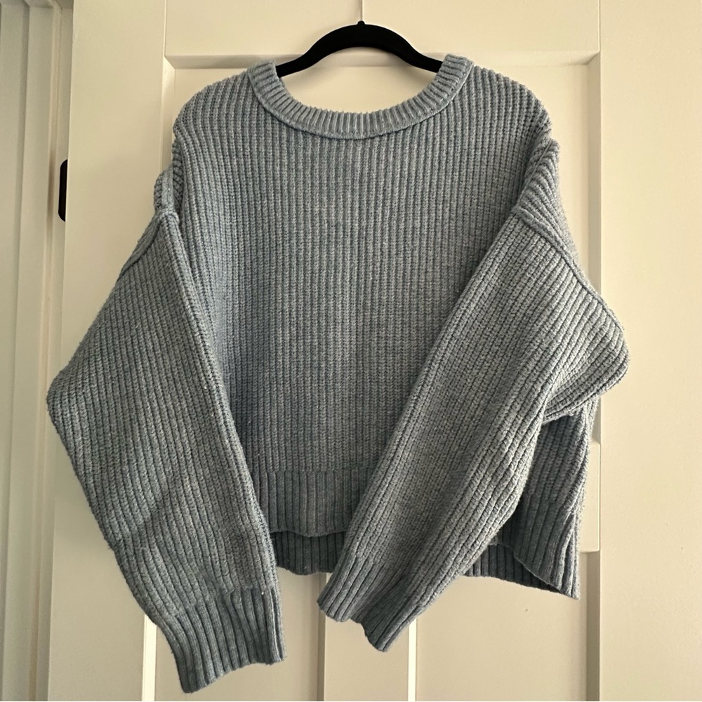Women's Ribbed Monaco Blue Sweater
